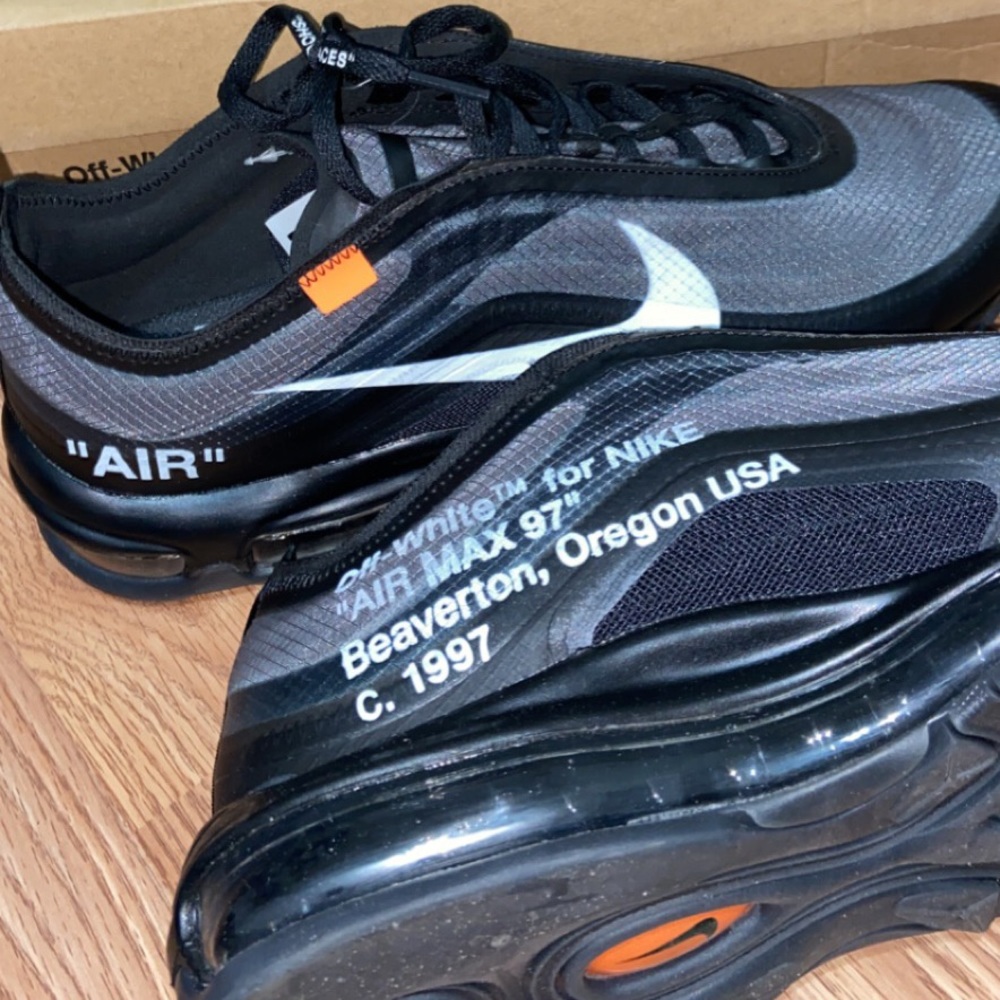 Nike air max 97 OFF WHITE black